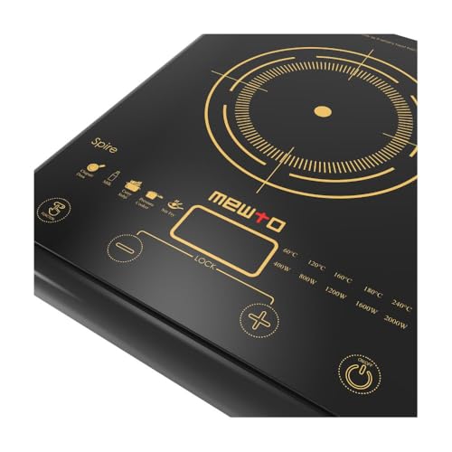 Image of Spire from The House of Link 2000W Induction Cooktop | 5 Cooking Modes with Touch Control & Digital Display | Auto Pan Sensor | 1 Year Warranty