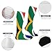 Meaudiwes Soft Travel Knee High Stockings, Fashion Dress Decor Socks, Sport Baseball Compression Socks South Africa Flag