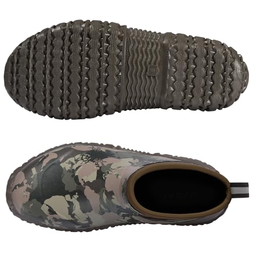 Image of Men's Waterproof 5.3-inch Ankle High Garden Shoes Rain Boots Slip-On Footwear for Gardening Farming Lawn Care Yard Work