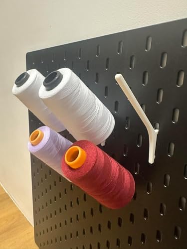 Support pour cônes fil à coudre Ikea Skadis - Crochets blancs x150
