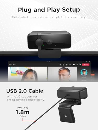 Image of Lenovo Essential Webcam - 30 fps - Black - USB 2.0 Type A