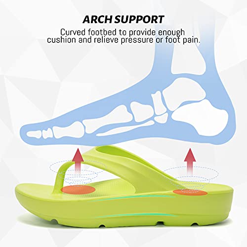 Image of FUNKYMONKEY Women's Comfort Flip Flops with Arch Support - Lightweight EVA Thong Sandals for Walking, Beach, and Daily Wear - Cushioned Footbed & Anti-Slip Sole