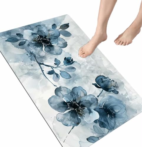 Tapis de bain super absorbant Ink Stone gris 60x90 cm lavable - 2