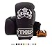 Top King Super Air TKBGSA guantes de boxeo, Muay Thai, talla: 8, 10, 12, 14, 16 onzas, Color: blanco, negro, rojo, verde, azul, rosa, amarillo, para entrenamiento, pelea, guantes de boxeo, para Muay Thai, artes marciales mixtas, K1, color Solid Black, tamaño 12 onzas