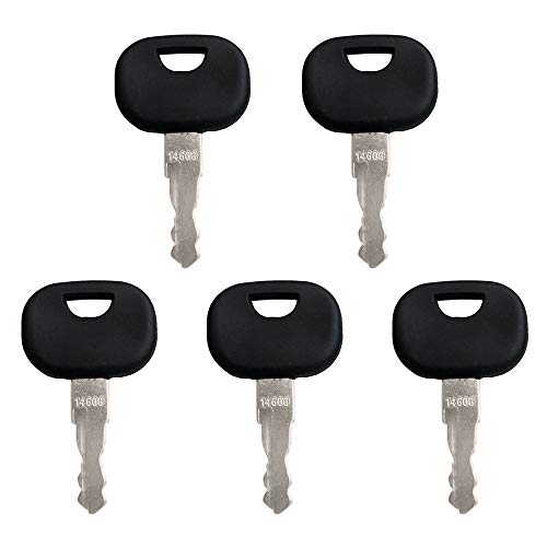 BAAQII 5PCS Llaves de Encendido universales 14603 para máquina de construcción Miniexcavadora Apiladora Cargadora de Ruedas