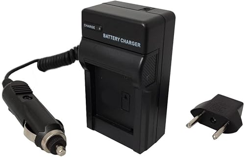 Samsung Digimax L60 - Cargador de batería para cámara digital (110/220 V con adaptadores de coche y UE) - Cargador de repuesto para batería Samsung