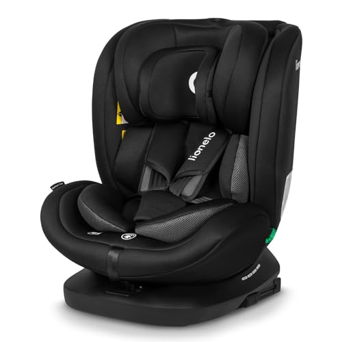 Lionelo Bastiaan i-Size Seggiolino Auto Evolutivo 4-in-1 per bambini 0-12 Anni (40-150 cm) ISOFIX e l'ultima Norma R129 Opzione Rivolto All'indietro, 21 Regolazioni, Girevole 360° Protezione Laterale