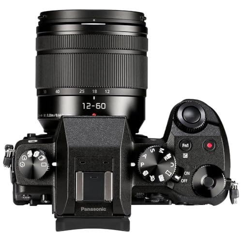 Panasonic LUMIX G DMC-G70MEG-K Systemkamera (16 Megapixel, OLED-Sucher, 7,5 cm OLED Touchscreen, 4K Foto und Video) mit Objektiv H-FS12060/F3,5-5,6/ OIS schwarz