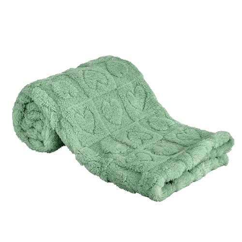 Image of Yurhap Heart Baby Blanket, Love Plush Fleece Baby Blankets for Boys Girls | Soft Sherpa Baby Girl Blanket for Infant Toddler Newborn Gift, Fluffy Baby Essentials, For Crib Stroller, 30 inchx40 inch