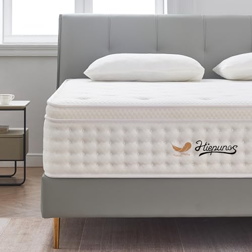 Hiepunos Single Mattress,10.2 INCH Hybrid Memory Foam and Individually Pocket Spring,3FT Single Bed...