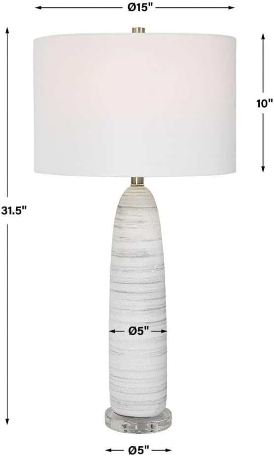 Uttermost 30004-1 Levadia - 1 Light Table Lamp-31.5 Inches Tall and 15 Inches Wide