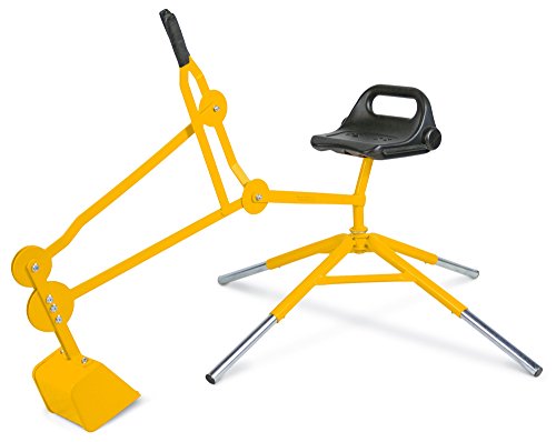 Childrensneeds.com Digger Toy With Telescoping Adjustable Legs That Raise Seat Height And Stabilize Backhoe For Digging (Yellow) #TOP2