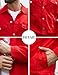 Bindefon Denim Jackets for Men Trucker Jean Jacket Unlined Coats Spring Fall Outfits(Red,S)