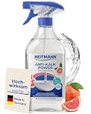 HEITMANN Anti-Kalk Power 500 ml | Starker Entkalker für Bad & Küche | Entfernt als Badreiniger Kalk, Schmutz & Seifenreste | Putzmittel für Armaturen, Fliesen & Oberflächen