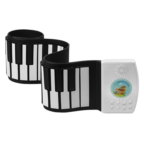 Namvo Tragbares Klavier-Keyboard, 49 Tasten, Rolling Piano, wiederaufladbares Keyboard-Piano mit Mikrofon, Kopfhöreranschluss