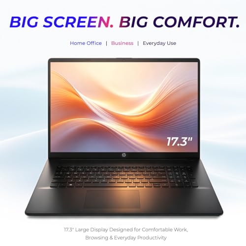 Image of HP 17.3 inch Large Screen Business Laptop • Intel Core 5 Processorr • 16GB RAM • 1TB SSD • Full-Size Keyboard with Numeric Keypad • Wi-Fi 6 • Windows 11 • Built for Advanced Business Productivity