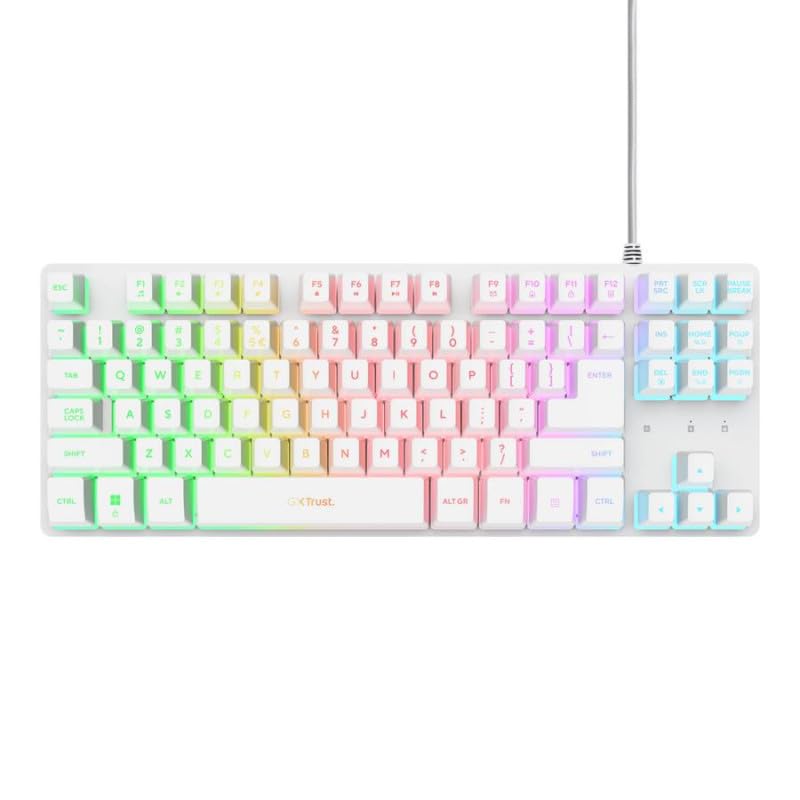 Tastatura Trust GXT833W Thado TKL, alb "TR-25894" (timbru verde 0.8 lei)