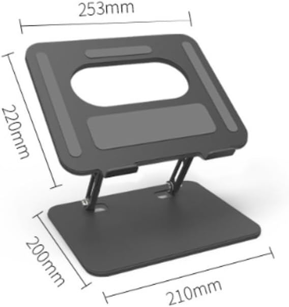Carbon Steel Book Stand Black Reading Rack Heat Dissipation Holder