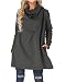 ZANZEA Women Cowl Neck Pockets Casual Baggy Swing Loose Tops Dress Pullovers