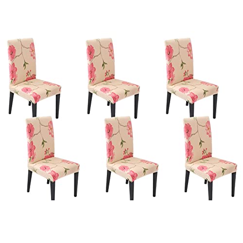 Housse de chaises extensible pour protéger et rénover 6 pcs