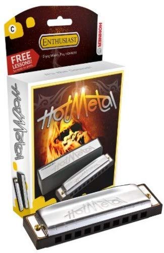 Hohner 572BXC Hot Metal Key of C Harmonica - Les Beatles, Paul McCartney, John Lennon, RIngo Starr, George Harrison Hohner 572BXC Hot Metal Key of C Harmonica