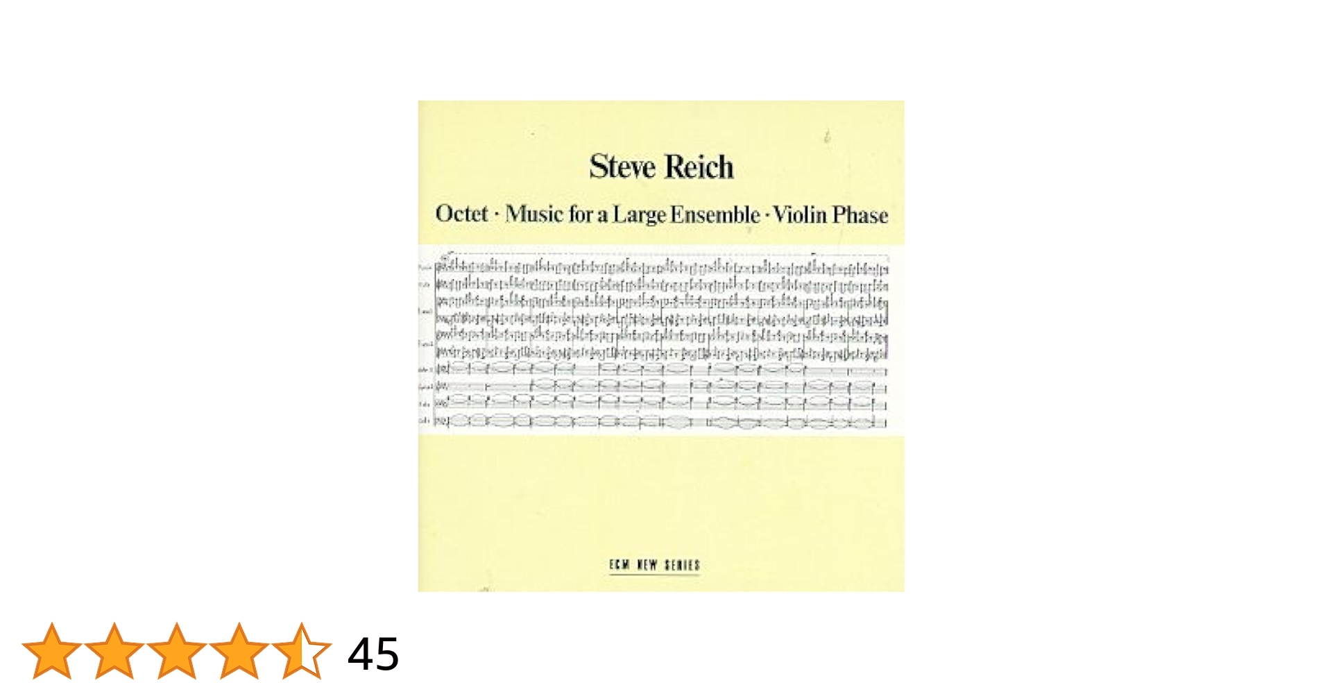 洋楽 Steve Reich / Octet Music For A Large 41JZY3EKTAL._SY200_QL15_.jpg