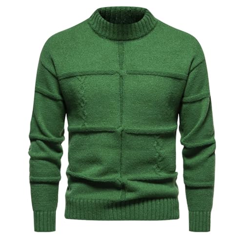 Mens Sweaters Soft Warm Knitted Crewneck Pullovers for Man Casual Solid Color Knitwear EN8 Asian Size XXL2