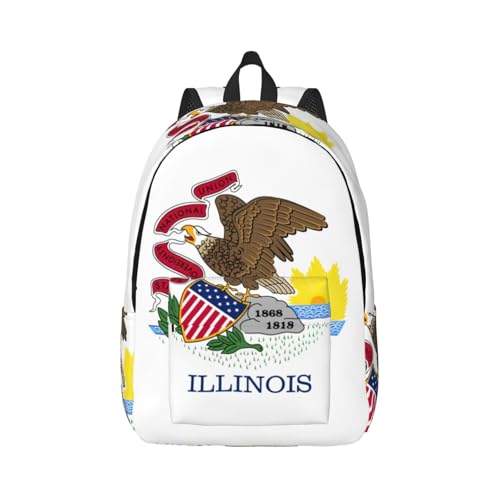 Sac à dos de randonnée Illinois Flag pour vos sorties en plein air
