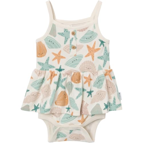 Image of Gerber Baby Girls Multi-Pack Sleeveless Onesies Bodysuit