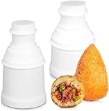 2 Pcs Arancini Maker Mold Set – Dual Round & Conical Arancini Mold, 160g/5.65oz Portion Size, Easy to Use, Dishwasher Safe, Comfortable Grip – Rice...