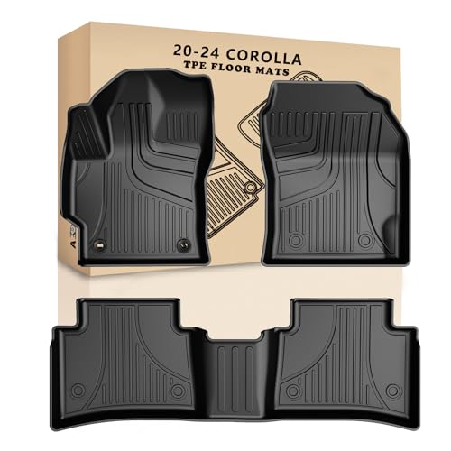 AOMSAZTO Car Floor Mats for Toyota Corolla Sedan 2020-2025,Heavy Duty TPE All Weather Automotive...