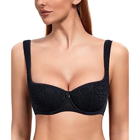 DotVol Sujetador con Aros Push up para Mujer con Tirantes Anchos Cover