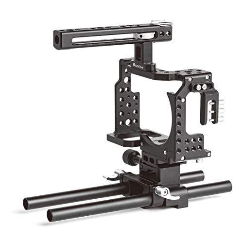 ANNSM Camera Cage Kit for Sony A7 Series Such as A7K,A72,A7R2,A7SII,A7R3,A7X etc