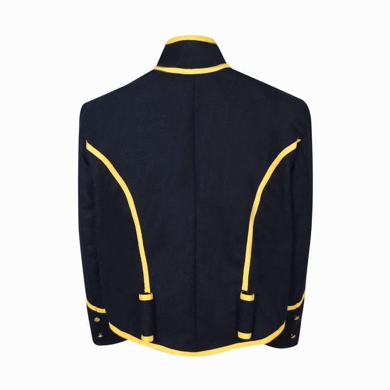 US Civil Union Men’s St.Louis Depot Mounted Services Navy Blue Wool Shell Jacket Historical Civil War Jacket3