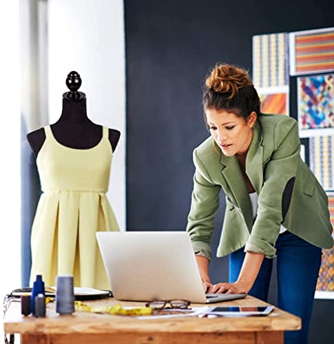 Hkeli Female Mannequin Torso Dress Form Standing Manikin Body 60”-67” Inch With Tripod Stand Height Adjustable Mannequin Body For Sewing Dress Jewelry Display Women, Black #TOP3