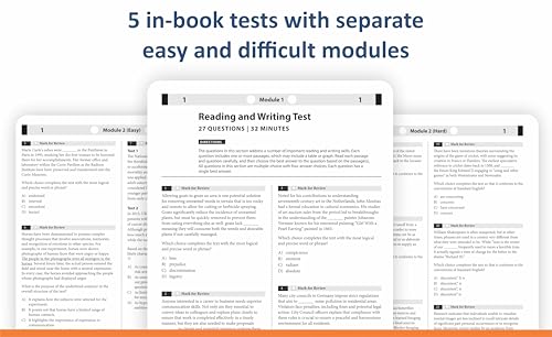 Image of Digital SAT Practice Tests: 900+ SAT Practice Questions | 5 Full-Length Tests with Detailed Explanations, Adaptive Online Tests & Free Scoring Tool for 2026 Exam