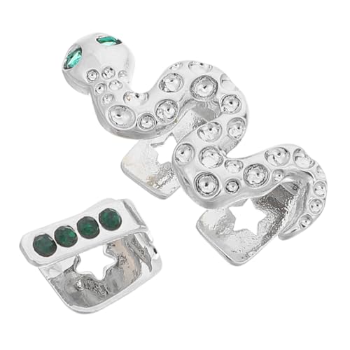 LIOOBO 1 Juego Accesorios de Metal para Raperos Decoración para Mujeres Para y
