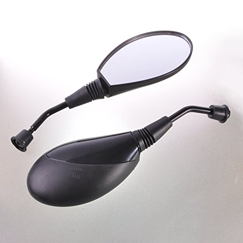 Sunny 8mm Mirror Rearview Set 8mm For Gy6 Scooter Parts Bike Black
