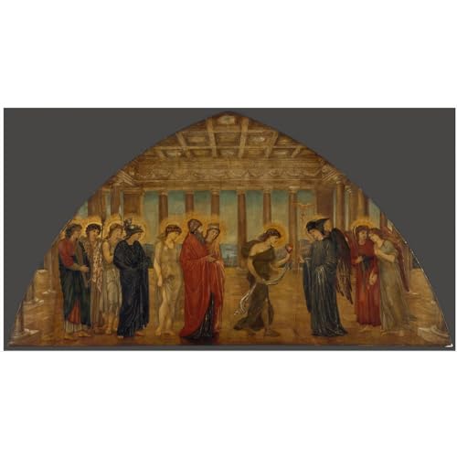 Poster Cupidon et Psyché Edward Burne-Jones grande affiche murale 76,2x101,6 cm