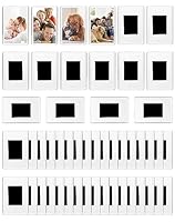 QWORK® 50 Stück Mini Magnetisch Bilderrahmen für Fotos 7 x 4,5 cm, Klares Acryl Bilderrahmen für Kühlschrank Hochzeiten Parteien