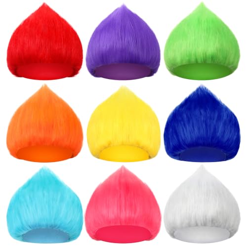 Image of Geyoga 1 Pcs Funny Wig Crazy Hair for Halloween Party,Multicolor