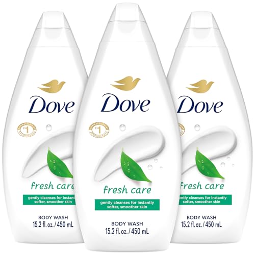 Dove Body Wash Fresh Care 3-Pack – Revitalizing & Moisturizing Cleanser for Smooth, Soft Skin, 15.2 Oz Ea