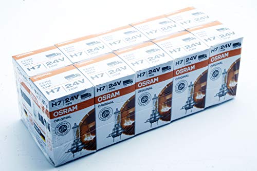 Bombilla H7 Osram 24V 64215 halógena para evitar multas por faros fundidos en camiones