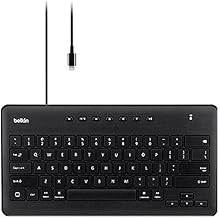 Wired Keyboard For Apple iPad With Lightning Cable - Works w/ Apple iPad, iPad Pro, iPad Mini, iPad Air Models with Lightning Port - Great for School Supplies - Keyboard With Full Size Keycaps