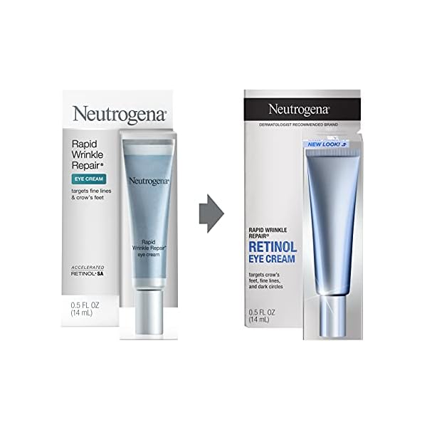 Neutrogena-Rapid-Wrinkle-Repair-Retinol-Anti-Wrinkle-Eye-Cream-for-Dark-Circles-Daily-Eye-Wrinkle-Cream-with-Hyaluronic-Acid-Retinol-Paraben-Free-05-fl-oz Neutrogena Retinol Eye Cream for Dark Circles, Rapid Wrinkle Repair, Daily Anti-Aging Under Eye Cream with Retinol & Hyaluronic Acid to Fight Fine Lines, Wrinkles, & Dark Spots, 0.5 fl. oz