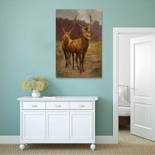 Décoration murale cerf Rosa Bonheur affiche faune sauvage 50x75cm - 4
