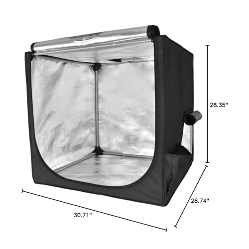 Longer 3D Drucker Gehäuse – Feuersicher, Staubdicht & Temperaturkonstant (73x76x72 cm) – Aus PVC-beschichtetem Polyester – Kompatibel mit 99% Aller 3D-Drucker