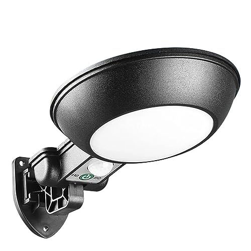 Réflecteur Capteur De Mouvement Solaire IP67 Étanche et Lampadaire Jardin 100W pour Applique Murale