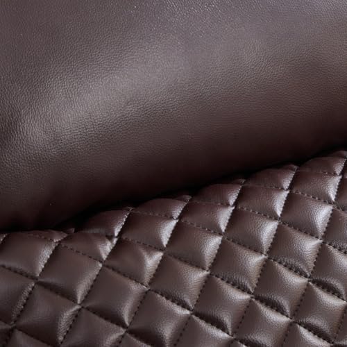 Image of Home Centre | Asher | Faux Leather | Solid Wood | 1 Seater Recliners | Brown | 2 Years Warranty
