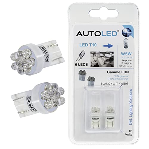 Autoled Technologie 0024 T10 lampadine 6 luci LED